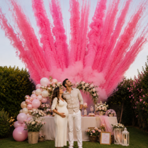 Pavonata Gender reveal fai da te - baby shower - immagine 1