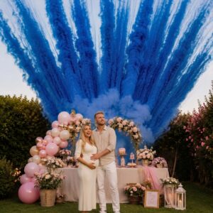 Pavonata Gender reveal fai da te - baby shower - immagine 2