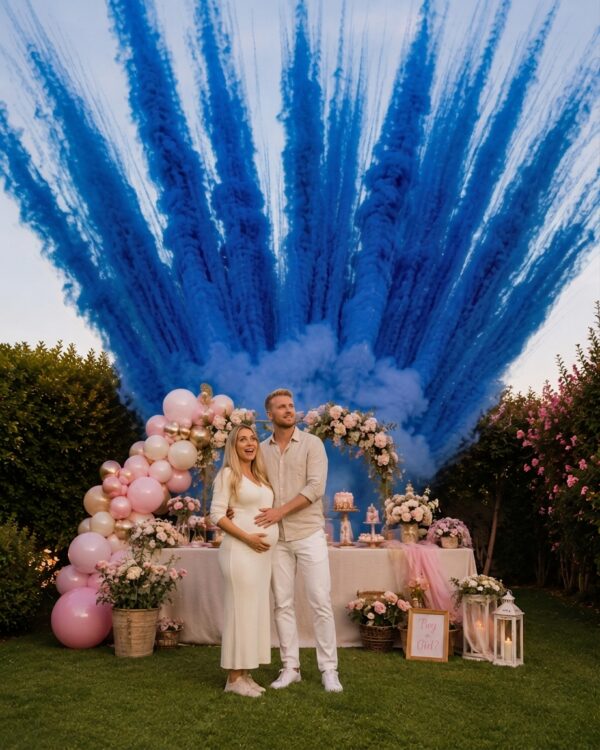 Pavonata Gender reveal fai da te - baby shower